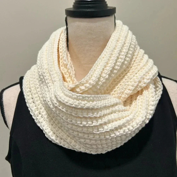 Handmade Infinity Crochet Scarf - Picture 1 of 7